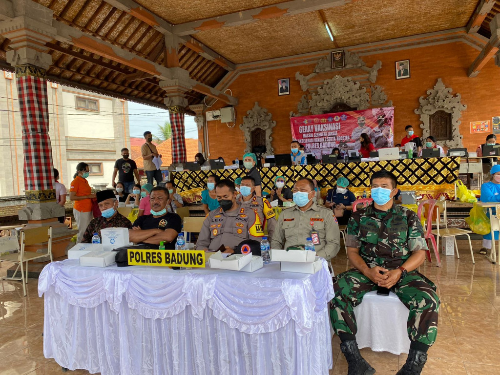 Pelaksanaan Gebyar Vaksin Presisi Kabupaten Badung di Kecamatan Petang